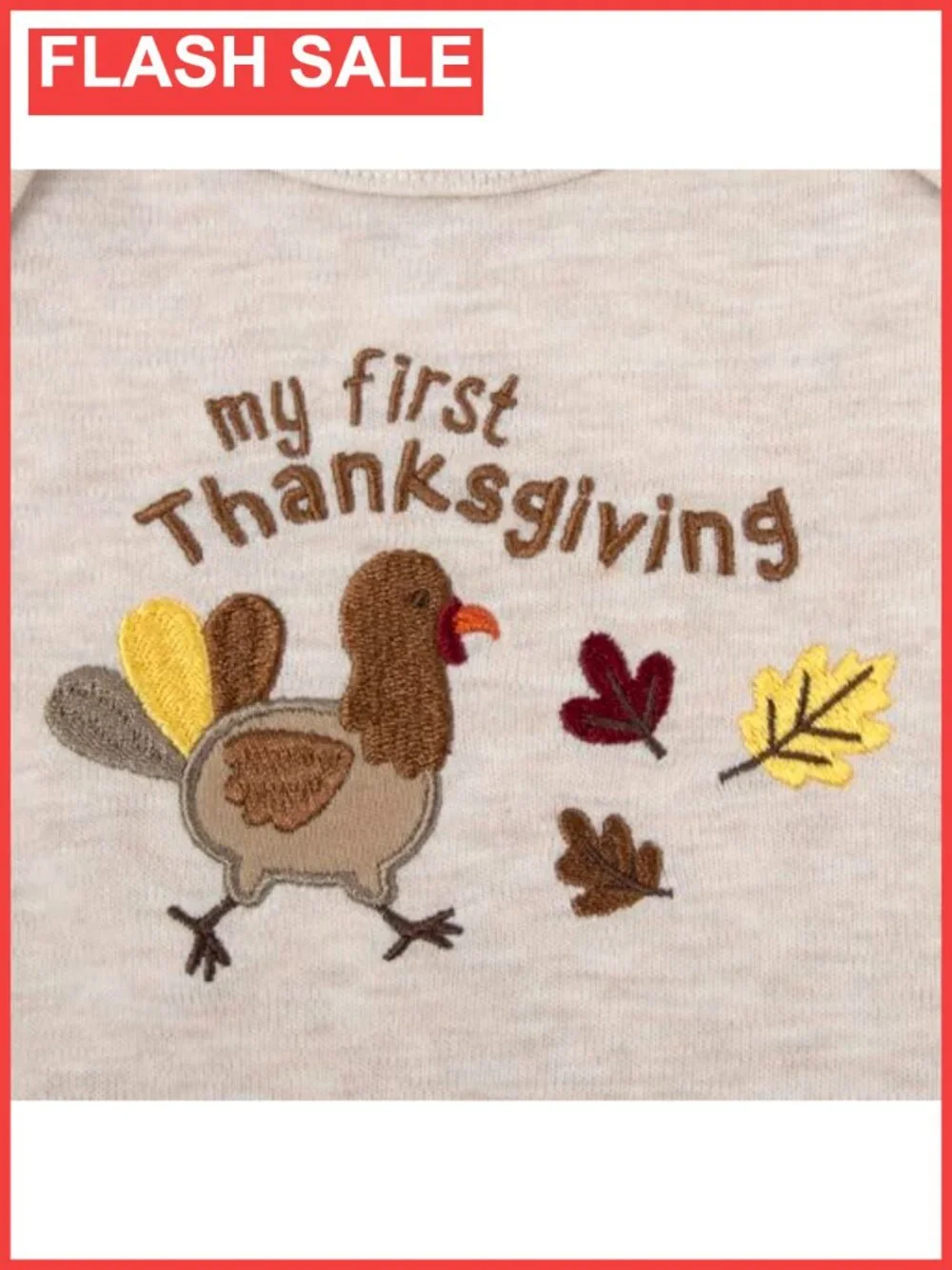 Infant 4PC Thanksgiving Outfit Bodysuit Pants Hat Socks Set